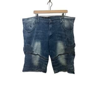 VTG Rocawear Shorts Mens 42 Baggy Wide Leg Loose Denim Jorts Y2K Hip Hop